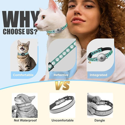 AirTag Cat Collar, Breakaway Cat Tracker Collar, Airtag Holder Compatible - Image 5