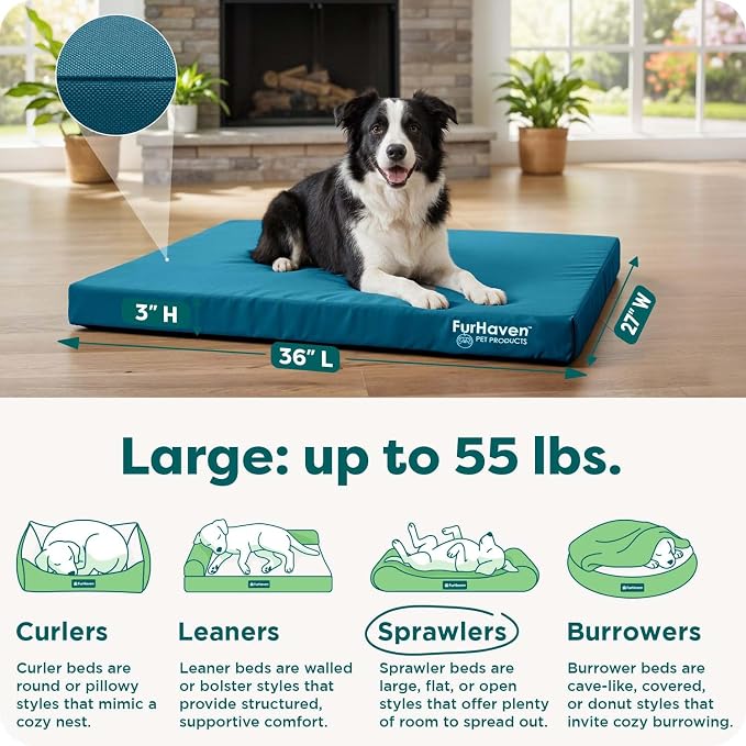 FurHaven Water-Resistant Orthopedic Dog Bed - Image 3