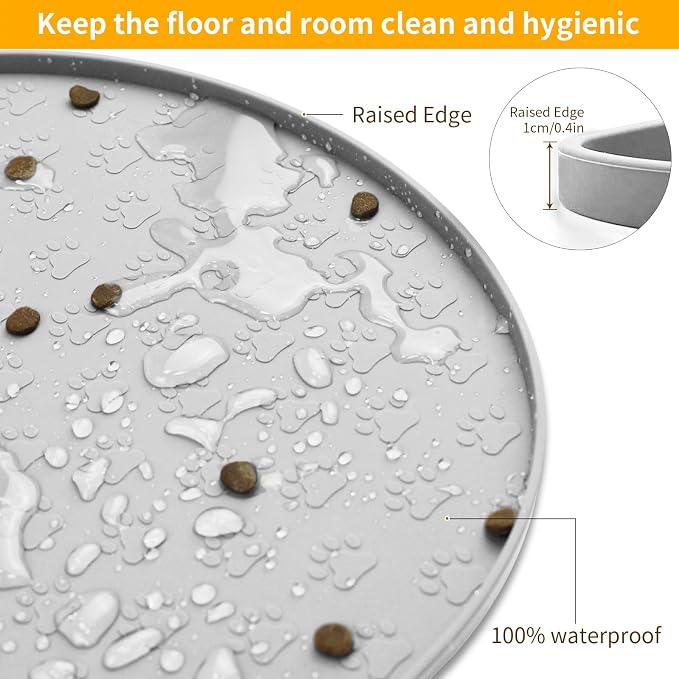 KPWACD Dog Food Mat Anti-Slip Bowl Mats - Image 5