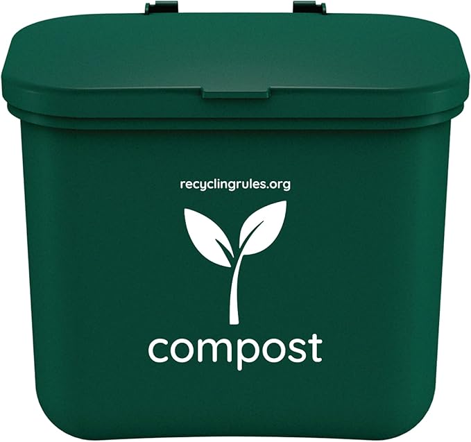Small Green Compost Bin Container by RecyclingRules