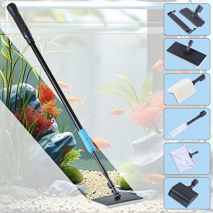 AquaMiracle 6 in 1 Aquarium Cleaning Tool Kit Fish Tank Cleaning Kit - Image 7