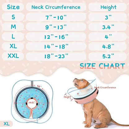 Supet Raised Inflatable Dog Cone Collar to Stop Licking, Soft Dog Cone - Image 6