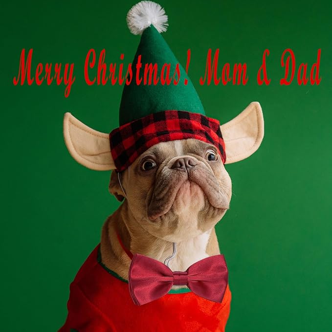 Dog Bow Ties for Large Dogs, KOOLMOX Wine Red Adjustable Dog Collar Bow Tiefor - Image 3