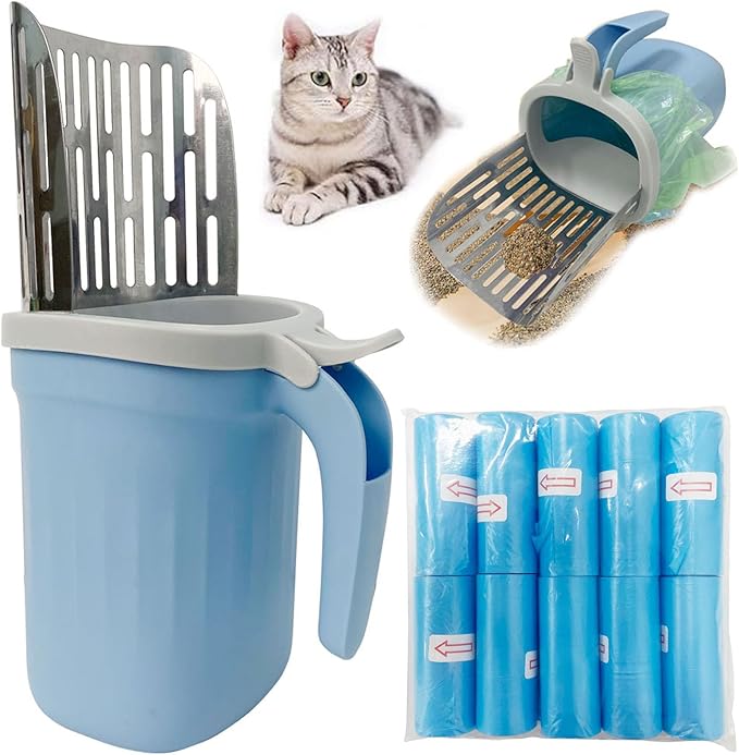 Cat Litter Scoop, Large Capacity Mess-Free Cat Litter Scooper by RUIFANDAHK