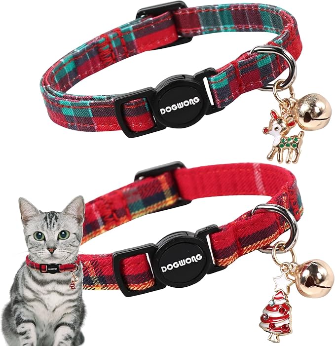 Cat Collar, 2 Pack Cat Collars Breakaway by DOGWONG