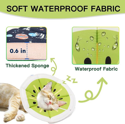 Cat Cone Collar Soft, Waterproof Cat Recovery Collar After Surgery, Adjustable - Image 6
