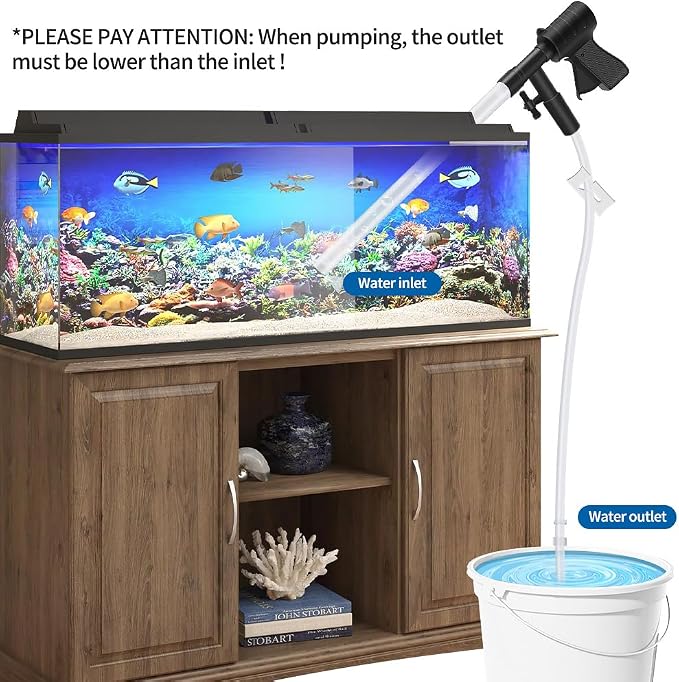 Aquarium Gravel Cleaner, Quick Water Changer, Gravel Vacuum - Image 6