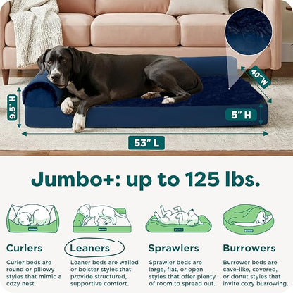 Furhaven Orthopedic Dog Bed for Large Dogs w/ Removable Bolsters & Washable - Image 3