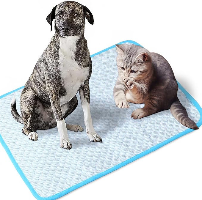 Cooling Mat Pad for Dogs Cats Ice Silk Cooling Bed for Dogs Ice Bed for Cats - Image 8