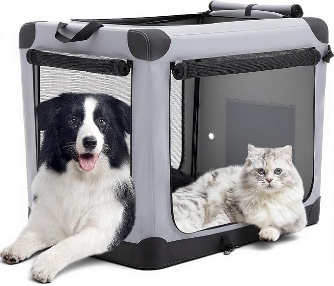 DUMOS Dog Crate 42 Inch Travel Cat Pet Carrier by DumosLifestyle