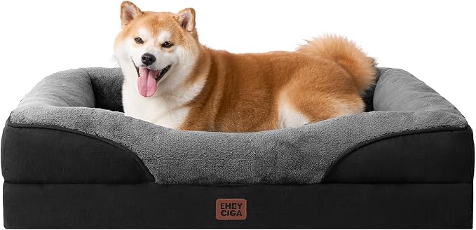 EHEYCIGA Orthopedic Dog Bed for Large Sized Dog, Waterproof Liner & Washable by EHEYCIGA