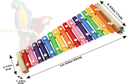 Dnoifne Colorful Bird Xylophone Toy, Funny Xylophone Toy - Image 6