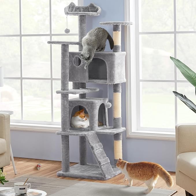 Yaheetech 70in Multi-Level Cat Tree Tall Cat Tower Cat Furniture - Image 3