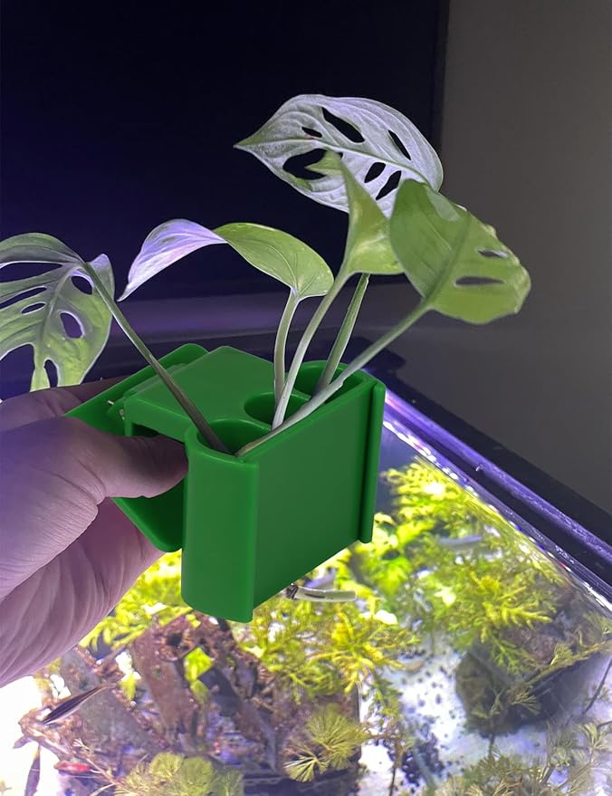 4 Pk Upgraded Aquarium Plant Holder, 3-Hole Hanging Plant Holder - Image 6
