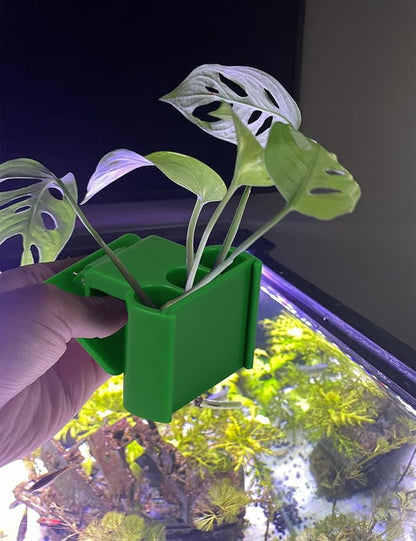 4 Pk Upgraded Aquarium Plant Holder, 3-Hole Hanging Plant Holder - Image 6