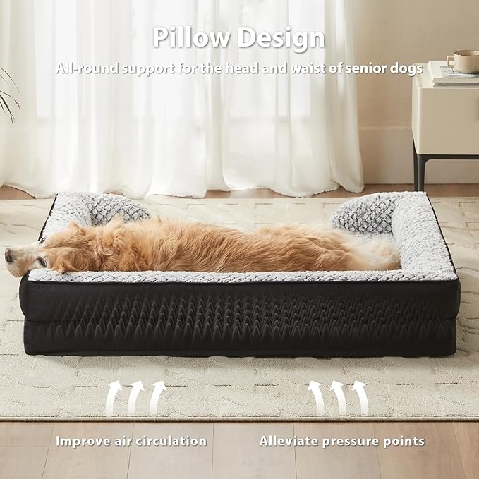 Orthopedic Dog Bed for Medium Dogs, Egg Crate Foam Bed for Medium Dogs - Image 3