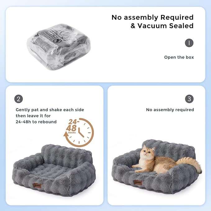Cat Couch Bed for Indoor Cats-Orthopedic Cat Sofa - Image 6