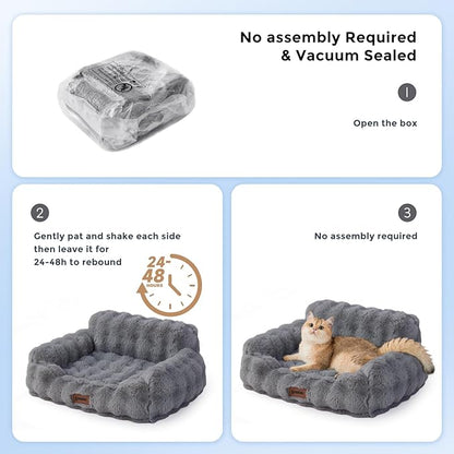 Cat Couch Bed for Indoor Cats-Orthopedic Cat Sofa - Image 6