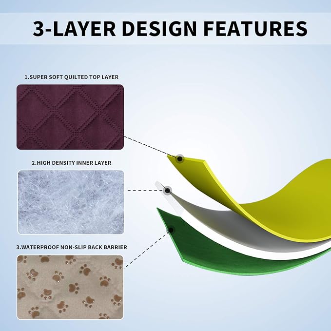 Easy-Going 100% Waterproof Dog Bed Cover, Non-Slip Pet Blanket - Image 4