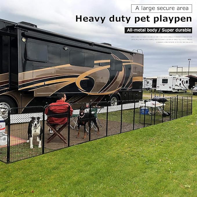 BestPet | Dog Playpen | 32 Inch, 16 Panels | Heavy Duty Metal Pet Exercise Pen - Image 3