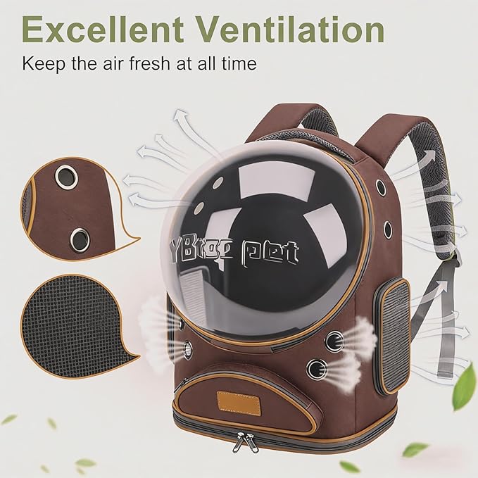 Cat Backpack Carrier, Breathable Cat Carrier Large Space Bubble Pet Backpack - Image 3