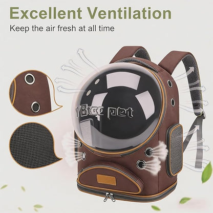 Cat Backpack Carrier, Breathable Cat Carrier Large Space Bubble Pet Backpack - Image 3