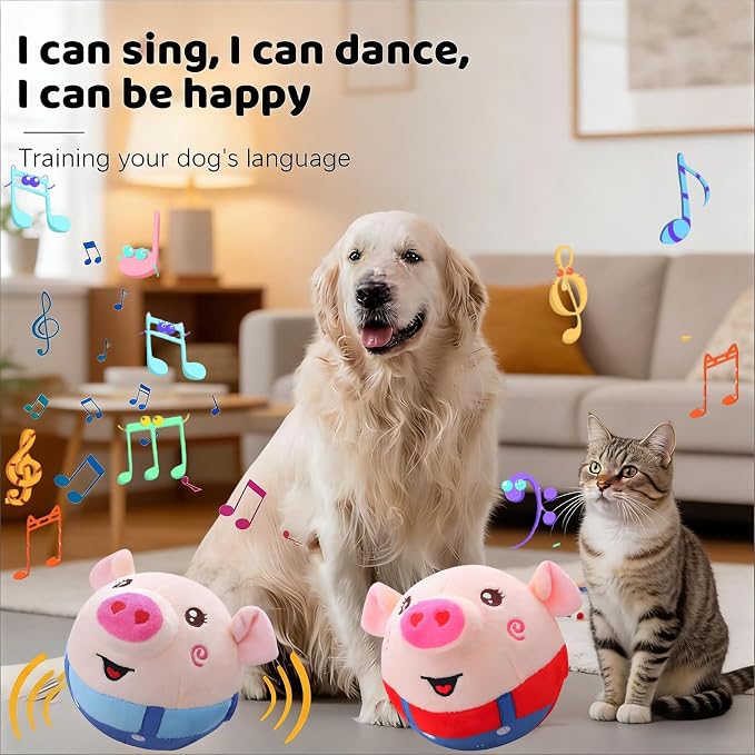 Interactive Dog Toys, Active Moving Pet Plush Toy - Image 2