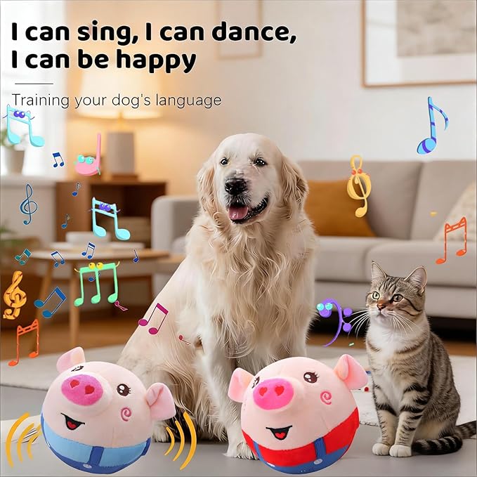 Interactive Dog Toys, Active Moving Pet Plush Toy - Image 2