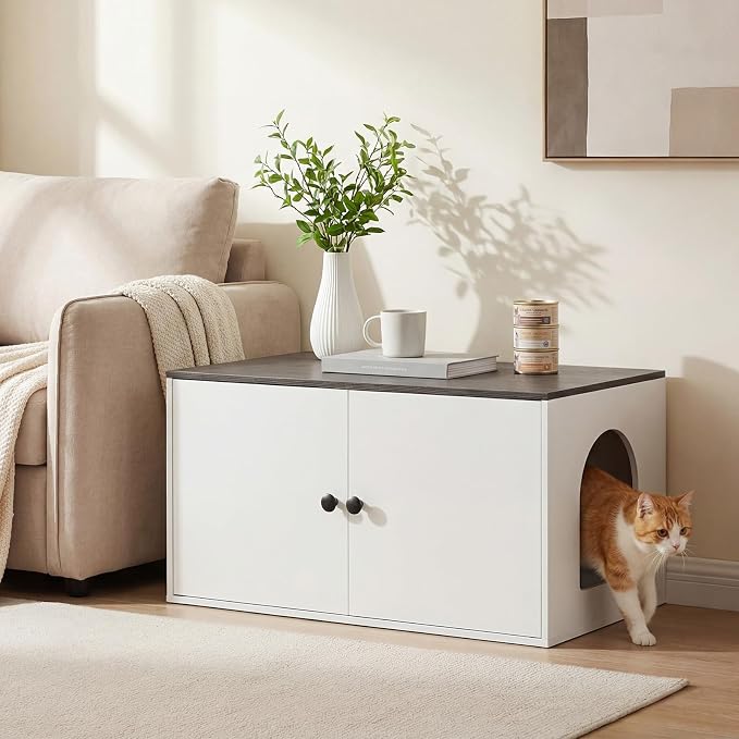 HOOBRO Cat Litter Box Enclosure, Hidden Litter Box Furniture - Image 4