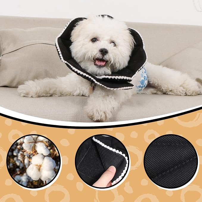 Adjustable Small Dog Cone, Soft Cat Recovery Cone Collar, Cute Cat Surgery - Image 7