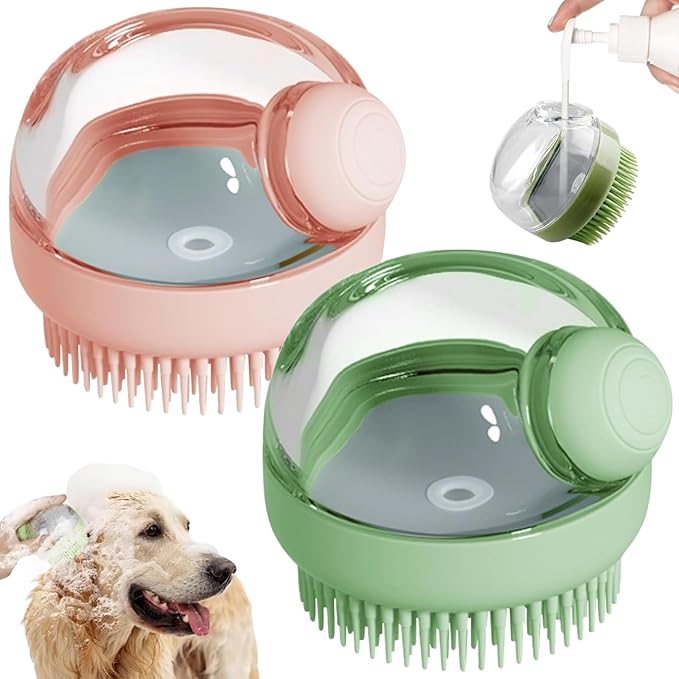 Dog Bath Scrubber Brush by Kwispel