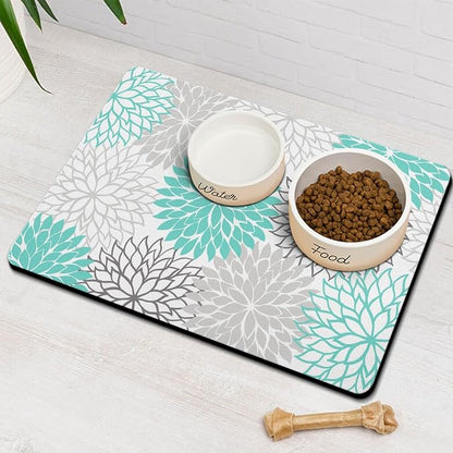Pet Feeding Mat for Floors Waterproof Dog Mat for Food and Water Absorbent - Image 3
