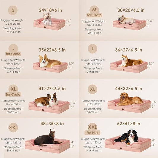 EHEYCIGA Orthopedic Dog Beds for Extra Large Dogs, Waterproof Memory Foam XXL - Image 2