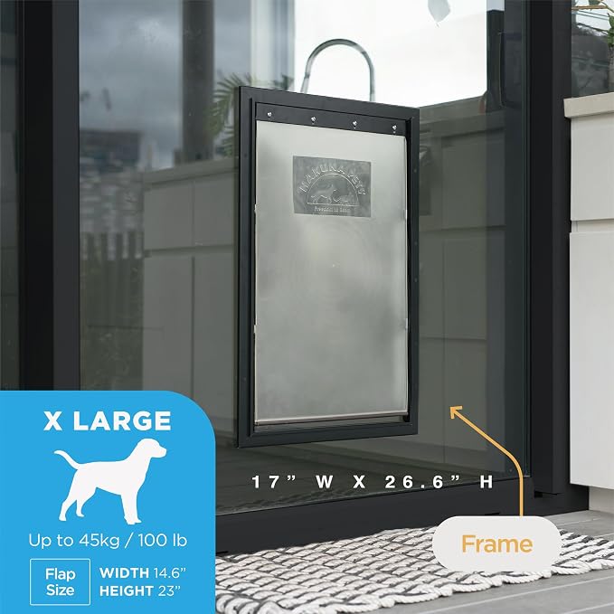 Hakuna Pets Deluxe Aluminum Pet, Cat and Dog Door - Image 3