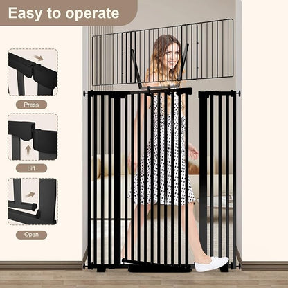 67" High Extra Tall Cat Gate for Doorway, 29.5-49.21" Extra Wide Pet Gate - Image 4