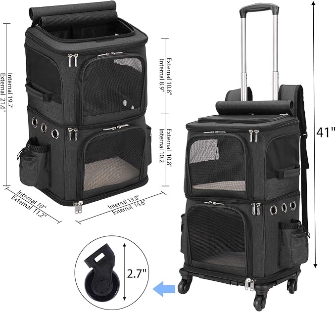 Double-Compartment Pet Carrier Backpack - Image 6