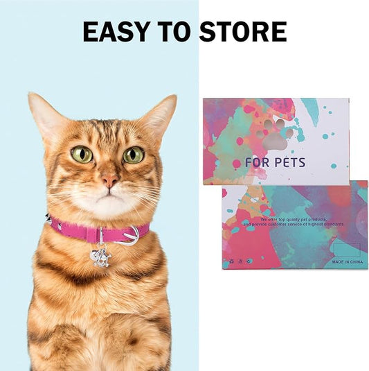 Leather Cat Collars for Boy Girl Cats - Image 2