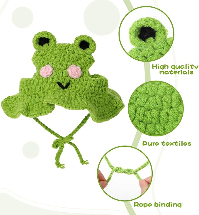 Charming Cat Hat Small Cartoon Themed Knit Cute Cats Bonnet Soft Festive Cats - Image 3