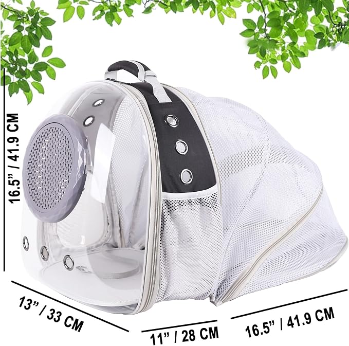 Clear Cat Bubble Backpack, Space Capsule Astronaut Transparent Bubble Dome Pet - Image 2