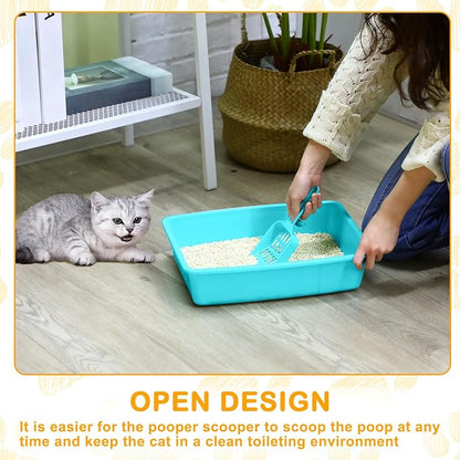 Amyhill 10 Pcs Open Cat Litter Box Kitten Litter Pan - Image 6