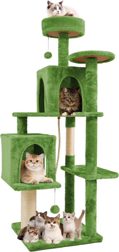 58.5inch Large Cat Tree Tower Condo by TSCOMON