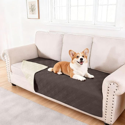 hyha Waterproof Dog Blanket, Reversible Pet Bed Blanket, Soft Sofa Couch Cover by hyha