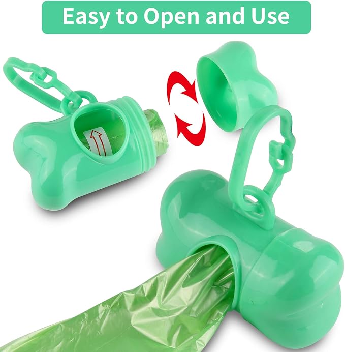 10 Pack Bone Shaped Poop Bag Dispenser Pet Waste Disposal Bag Dispenser - Image 6