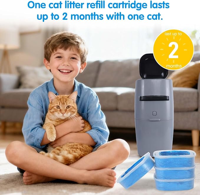 Cat Litter Refills Bags 8 Pack Enhanced Odor Control Litter Refills Compatible - Image 4