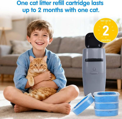 Cat Litter Refills Bags 8 Pack Enhanced Odor Control Litter Refills Compatible - Image 4