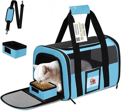 Extra Large Pet Carrier 20 lbs+, Soft Sided Cat Carriers by SECLATO