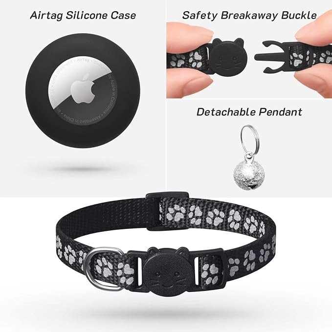 2 Pack Airtag Cat Collar Breakaway - Image 5