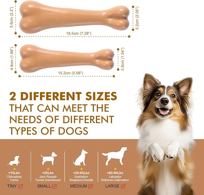 2 Pack Durable Dog Chew Toys for Aggressive Chewers-Puppy Teething Toys - Image 3