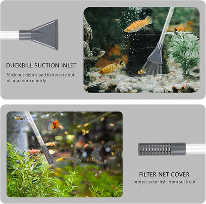 Aquarium Gravel Cleaner Siphon Vacuum, manually Operated Water Changer kit and - Image 7
