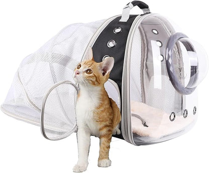 Clear Cat Bubble Backpack, Space Capsule Astronaut Transparent Bubble Dome Pet by halinfer